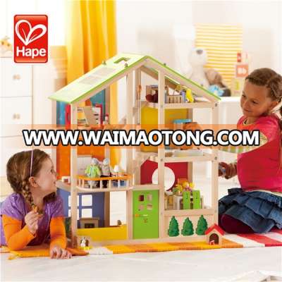 Hape brand Hot new products wholesale child wooden doll house happy kid toy