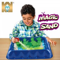 Kunyang Toys Sand Set Table Animals Modeling Play Set Glow In Dark Magic Sand For Kids