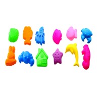 Lzy681 2020 Coloful Plastic Cheap Play Sand Toys Molds Beach Sand Mold Toy Set For Kids