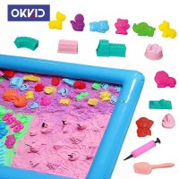 Education Diy 2000g Colorful Play Cotton Magic Sand Set With Single Air Cushion