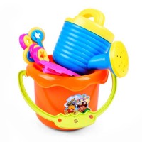 Lzy767 Summer Beach Toys Plastic Shovel Toy Sand Mold Hourglass Set Play Sand Toy Gift For Kids