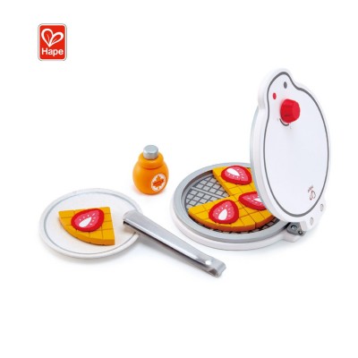 Children Kitchen Accessories Pretend Play Kitchen Plastic Toy Set Waffle Maker Cutting Toy Kitchen