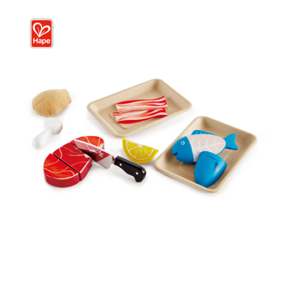 Children New Design Pretend Play Plastic Slicing Meat Kitchen Food Toys