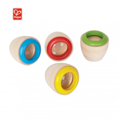 New Design Hape Baby Summer Fun Classic Magic Glasses Lens Eye Spies Kids Toys Wooden Kaleidoscope