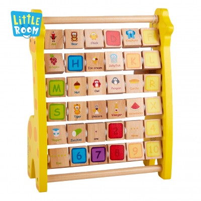 Wooden Giraffe Alphabet Abacus Learning Toy Baby Intelligent Abacus Wooden Educational Toys For Kids