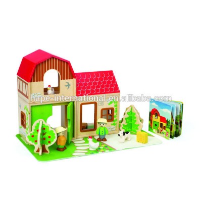 High Quality Diy Miniature Doll house Wooden House Toy