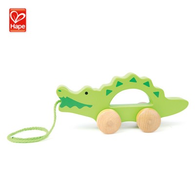 Hape Hot Sale New Product Crocodile Baby Walker Toys Wooden,Baby Toddler Walker Wheels