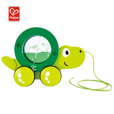 Hape brand Hot sale high quality wooden green tito walker baby toys